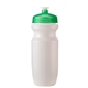 aerial view a white bottle & translucent green lid 20 oz bike water bottle, image 2 of 2