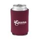 a burgundy colorful collapsible can cooler
