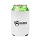 a white colorful collapsible can cooler