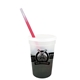 aerial view a frosted to smoke cup & frosted to red straw 17 oz color changing mood stadium cup / straw / lid set, image 2 of 2