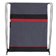 aerial view a red good value(tm) rpet two - tone drawstring backpack, image 1 of 6