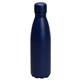 aerial view a navy palermo i 17 oz double wall stainless steel vacuum bottle, image 1 of 3