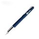 a blue lamy studio blue metal fountain pen w / propeller - shaped clip and steel nib
