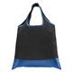 aerial view a royal blue 7686 zurich - foldaway shopping tote bag - 210d polyester, 420d ripstop trim - colorjet, image 1 of 2