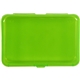 aerial view a green translucent techie box with snap closure, image 1 of 2