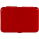 aerial view a red translucent techie box with snap closure, image 1 of 2