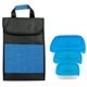 aerial view a blue container & blue bag ridge portion control tote set, image 1 of 2