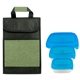 a blue container & green bag ridge portion control tote set