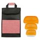 a orange container & red bag ridge portion control tote set