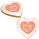 aerial view a as shown full color heart cookie, image 1 of 2