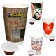 aerial view a white full color cup of coffee, image 1 of 5