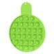 aerial view a lime green promotional custom push pop it circle stress reliever game, image 1 of 2
