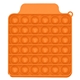 aerial view a orange promotional custom push pop it square stress reliever game, image 1 of 2