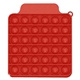 aerial view a red promotional custom push pop it square stress reliever game, image 1 of 2