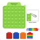 a group of promotional custom push pop it square stress reliever game