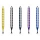 a group of 1/2 polyester lanyard with plastic o - ring