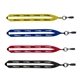 a group of 3/4 polyester lanyard with metal crimp bulldog clip