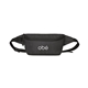 aerial view a black zippered rio waist pack, image 1 of 3
