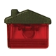 a translucent red mighty clip - house