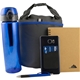 aerial view a assorted onboarding kit with adventure lunch bag, image 1 of 2