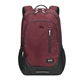 aerial view a burgundy solo new york region backpack, image 1 of 5