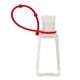 aerial view a red amore iii 1 oz hand sanitizer with strap, image 1 of 6