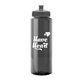 a smoke bottle & gray lid 32 oz the guzzler transparent color sport bottle