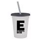 a frost cup & transparent smoke lid & frost straw promotional personalized 16 oz stadium plastic tumbler cup with lid straw