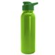 a green lid & lime-green bottle terrain - 24 oz metalike bottle with drink thru lid and digital imprint