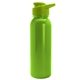 aerial view a lime-green lid & lime-green bottle terrain - 24 oz metalike bottle with drink thru lid and digital imprint, image 1 of 2