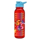 a cyan lid & transparent-red bottle the outdoorsman - 24 oz tritan(tm) bottle with drink thru lid and digital imprint