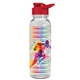 a red lid & clear bottle the outdoorsman - 24 oz tritan(tm) bottle with drink thru lid and digital imprint