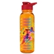 a red lid & transparent-orange bottle the outdoorsman - 24 oz tritan(tm) bottle with drink thru lid and digital imprint
