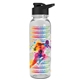 a black lid & clear bottle the outdoorsman - 24 oz tritan(tm) bottle with drink thru lid and digital imprint