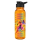 a black lid & transparent-orange bottle the outdoorsman - 24 oz tritan(tm) bottle with drink thru lid and digital imprint
