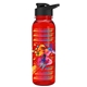 a black lid & transparent-red bottle the outdoorsman - 24 oz tritan(tm) bottle with drink thru lid and digital imprint