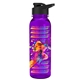 a black lid & transparent-violet bottle the outdoorsman - 24 oz tritan(tm) bottle with drink thru lid and digital imprint