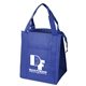 aerial view a royal blue the guardian insulated grocery tote, image 1 of 3