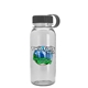 a black lid & clear bottle cadet - 18 oz tritan(tm) bottle with tethered lid and digital imprint