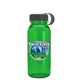 a black lid & transparent green bottle cadet - 18 oz tritan(tm) bottle with tethered lid and digital imprint