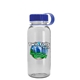 a royal blue lid & clear bottle cadet - 18 oz tritan(tm) bottle with tethered lid and digital imprint