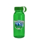 a green lid & transparent green bottle cadet - 18 oz tritan(tm) bottle with tethered lid and digital imprint