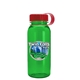 a red lid & transparent green bottle cadet - 18 oz tritan(tm) bottle with tethered lid and digital imprint