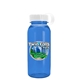 a white lid & transparent blue bottle cadet - 18 oz tritan(tm) bottle with tethered lid and digital imprint