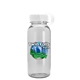 a white lid & clear bottle cadet - 18 oz tritan(tm) bottle with tethered lid and digital imprint