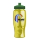 a green lid & transparent-yellow bottle poly - pure - 27 oz transparent bottle with push pull lid and digital imprint