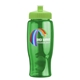a lime-green lid & transparent-green bottle poly - pure - 27 oz transparent bottle with push pull lid and digital imprint