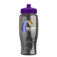 a violet lid & transparent-smoke bottle poly - pure - 27 oz transparent bottle with push pull lid and digital imprint