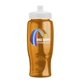 a white lid & transparent-orange bottle poly - pure - 27 oz transparent bottle with push pull lid and digital imprint