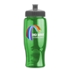 a gray lid & transparent-green bottle poly - pure - 27 oz transparent bottle with push pull lid and digital imprint